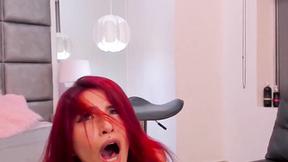 ”Red haired tart is extremely lustful & moans from pleasure”