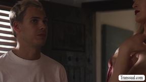 Tony Sting In Blonde Bareback Fucks Ts Girlfriend Of Bestfriend