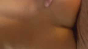 Fucking a blonde trans girl doggystyle POV