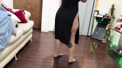 Boss is unfaithful to her husband with her employee. She calls him before Fucking.