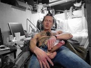 BEERMUNKIE TATTOOED WHITE BOY PUNK JERKS HIS HIGH COCK KINKY CLOUDY CLOSE UP IM GONNA CUMSHOT