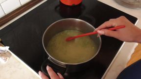 It is served: soup with piss from the toilet!