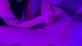 Playing with cum Stepsister was playing with my cum in her mouth