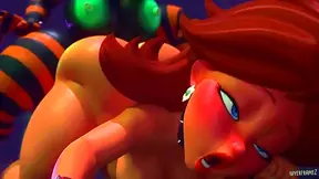 Big-Busted Anime Chick Fucks Big-Dicked Guy for Doggy StyleCreampie Orgasm