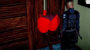 Helen Parr (Elasticgirl) Stuck in wall