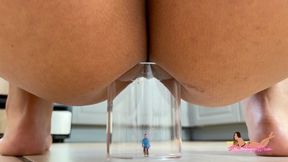 Tiny Trapped In Toxic Gas Fart Jar: Big Ass Latina Giantess 4K