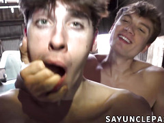 Jordan Starr and three more dudes use their hung cocks for pleasure