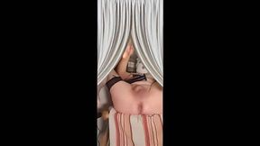 speculum e due dildi nel culo