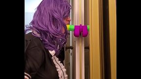 SometimesNiki maid practicing on dildo