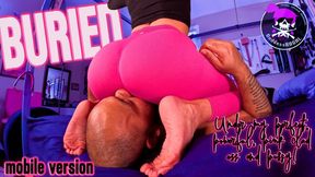 ((Uncut, Close Up Version)) - Pink Facesitting: Sweaty Yoga Shorts Smother, Rope Bound Throat Crushing & Multiple Goddess Orgasms ((Close Up Angle, Uncut and Uncensored)) MOBILE VERSION