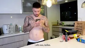 Colombian maid NatyDelgado gets fucked by RaulsBud and ends up riding his big Spanish cock in spoon