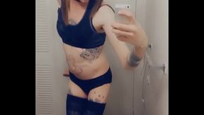 Sexy Trans In Little Black Dress Wants To Fuck