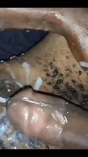 Sexy Kenyan Young Guy Jerking Huge Cumshot at Home