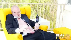 Silver Bear Jerks Off Solo Outdoor With Rusty Mcmann