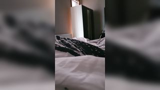 Step Cougar Morning Hand Job after Club make Step Son Cum on her