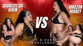 Lift & Carry Challenge - Amazon Goddess Marcy vs Scarlett da Vixen