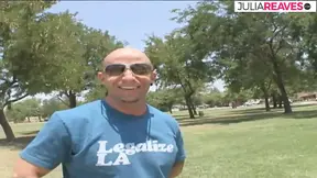 Blonde MILF bends over as a huge cock thrusts her pussy from behind