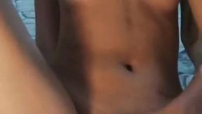 Sultry Indo Andini takes her pussy filled with bottle