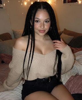 Ebony lightskinned cutie gets fucked