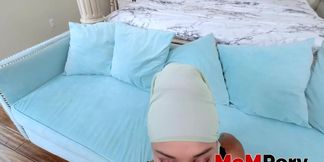 MOM PERV - Slim stepmom Cali Lee on hijab doggystyled by her stepson