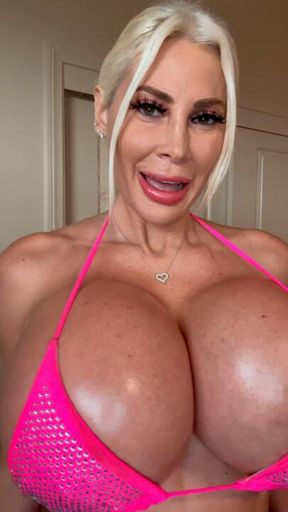 Part. 2 come watch me get naked out of my neon bikini