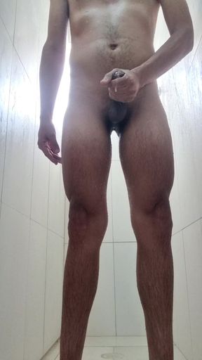 Cumming hot in the bathroom alone