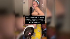 Hairy MILF Goddess Getting Her Ass Sniffed & Worshipped