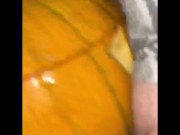 FAT BEAR BREEDING 2 PUMPKINS WITH MY UNCUT COCK COMPILATION