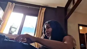 Step daughter dry the dick