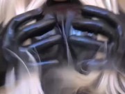 I Love Squeezing my Silicone Latex Boobs