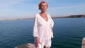 Granny Eva Devours Two Hung Studs at 70