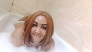 fucking me hard with my dildo in the ass