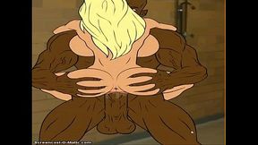 Cheerleader Coach Meets Black Monster Dick for Wild Hentai Action