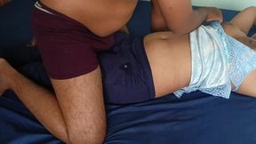 Step Brother Did Hardcore Fuck Seeing Step Sister-in-law Alone in the Room on Holi Day