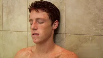 Twink Alan Parish Jerks Off in the Shower