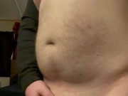 Masturbating after being bred