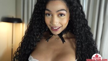 Mirage Desire's Canadian Cute: Solo Tgirl Masturbation in Lingerie