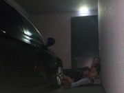 I took my girlfriend's cat to a motel suite, and the party started right in the garage... part1 - am