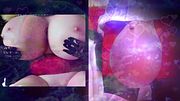 Me dressed up twice: Big Tits Silicone Dressup with 6 Kilo Saline Balls Biggest Ever Boobs and Balls Red Skirt Teasing Sissy Slut Futanari Crossdress
