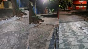 batendo uma punheta na rua