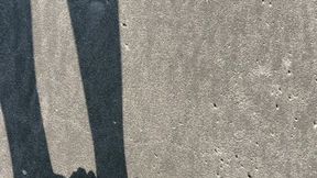 Sandy Walk on the Beach