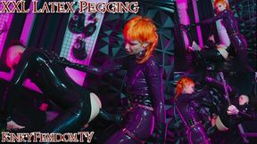 XXL Stap-On Pegging with French Latex Mistress Vera Violette and Maz Morbid 4K #strapon #Goth #Pegging @mazmorbidfetish