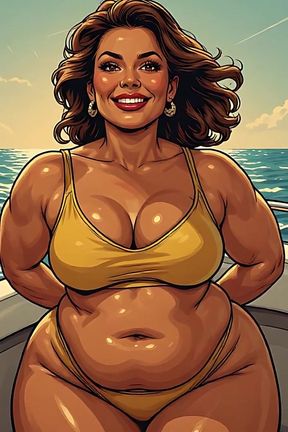 Hot Women Enjoying Yacht Ai Art