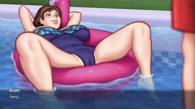 Fucking My Step mom In Backyard Pool | Summertime Saga Gameplay | Debbie Scene Part 6