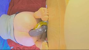 Femboy Ass Ripped Open by 2 Dildos and Analgasms
