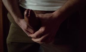 Daddy is shameless when he&amp;#039;s home alone and cums on his clothes