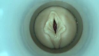 Burning condom by seed cam man