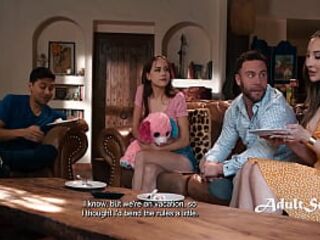 On Vacation step dad & step mom Reveal The secret.. That we All Need To Fuck now!!