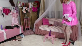 Sissy Dee Playing in Her New Room When Lady Fee Joins Her