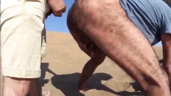 Cruising a Stranger for Outdoor Bareback on the Dunes